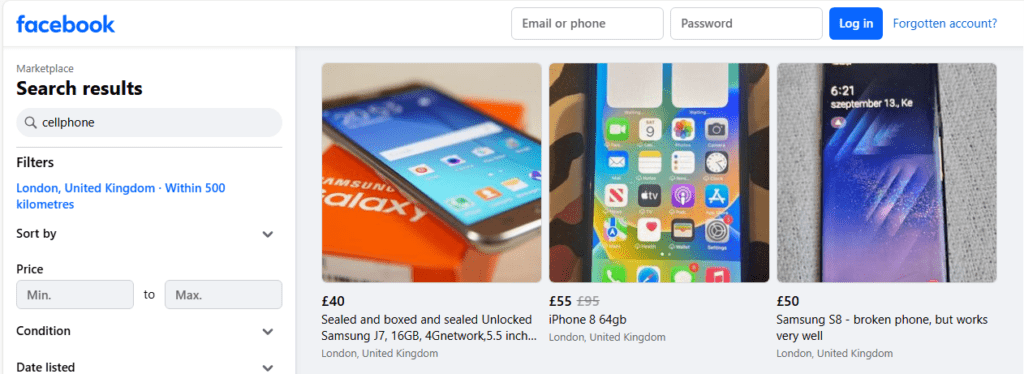 Facebook best site to sell your smartphone